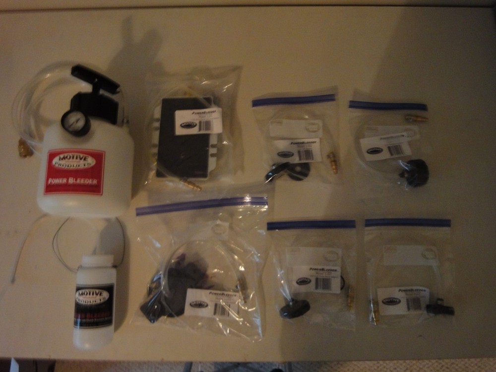 Motive Brake Bleeder Kit 0380 plus additional brake bleed tools
