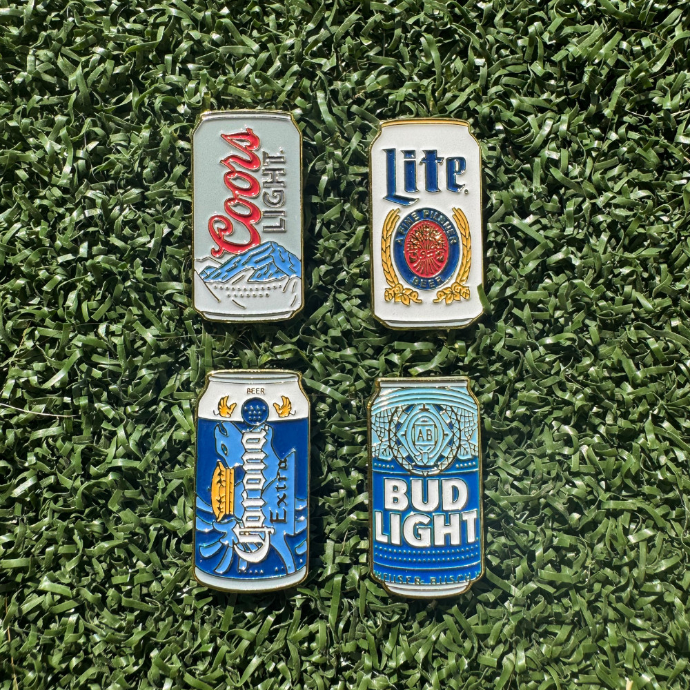 Beer Can Golf Ball Markers Set Novelty Gift for Golfers & Tournaments FREE SHIP!