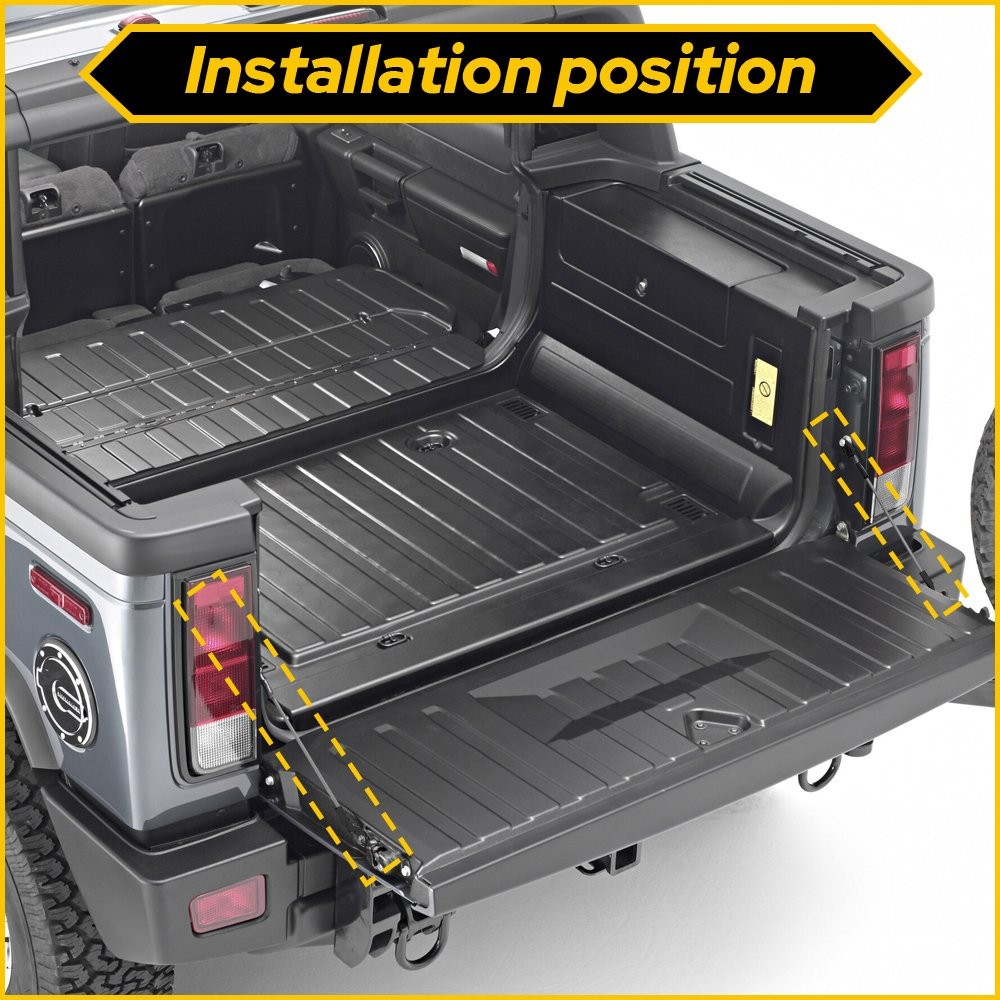 Pair Tailgate Support For Cable 99-06 Silverado Sierra 02-06 Avalanche H2 EOA
