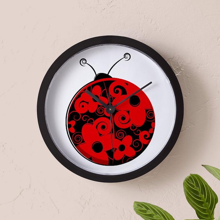 CafePress Flora Bug 10" Wall Clock (412062398)