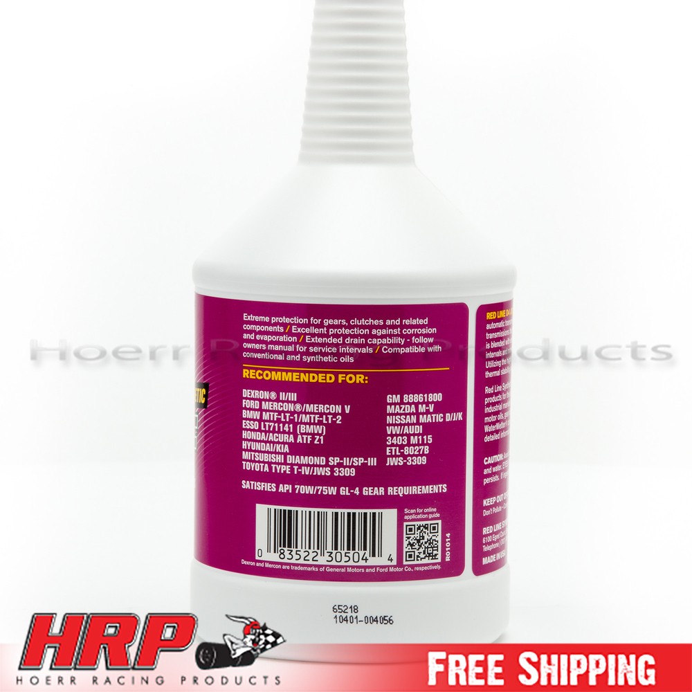 Red Line D4 Automatic Transmission Fluid ATF (1 Quart) RED-30504