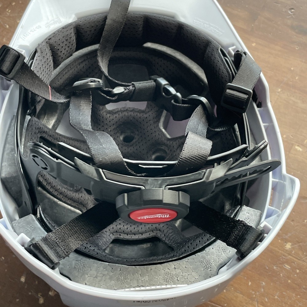Milwaukee 48-73-1321 Class E White Front Brim Unvented Helmet