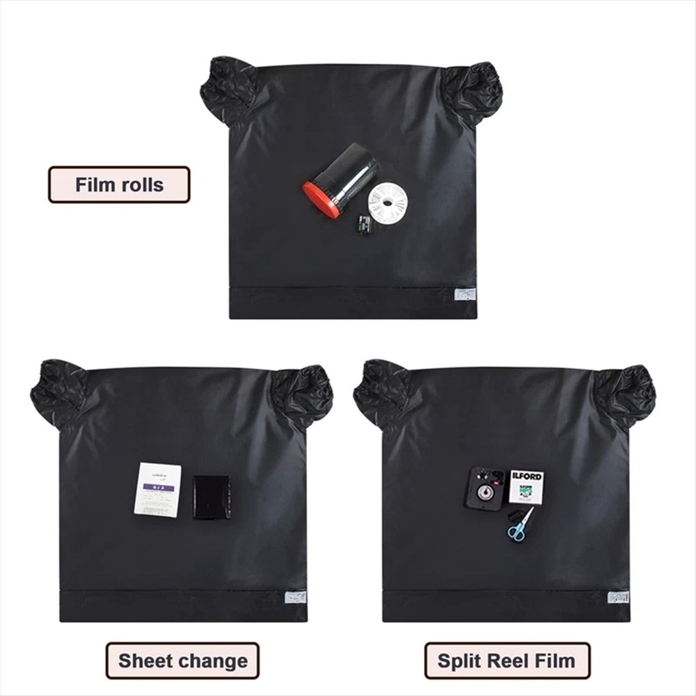 55x58cm Darkroom Bag Double Layer Light-Proof for Film Changing Developing Tank