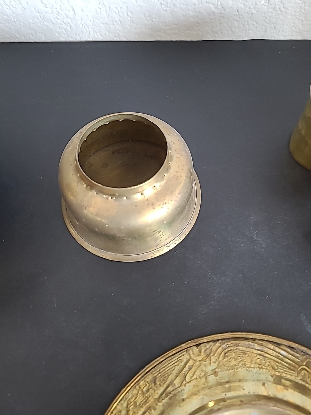 Vintage Chinese Shabu Pot Brass Hot Pot Chiseled Dragon