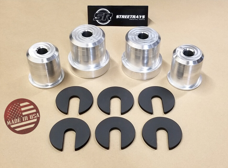 [SR] Aluminum Solid Rear Subframe Bushing Inserts for 03-08 350Z & 03-06 G35 2DR