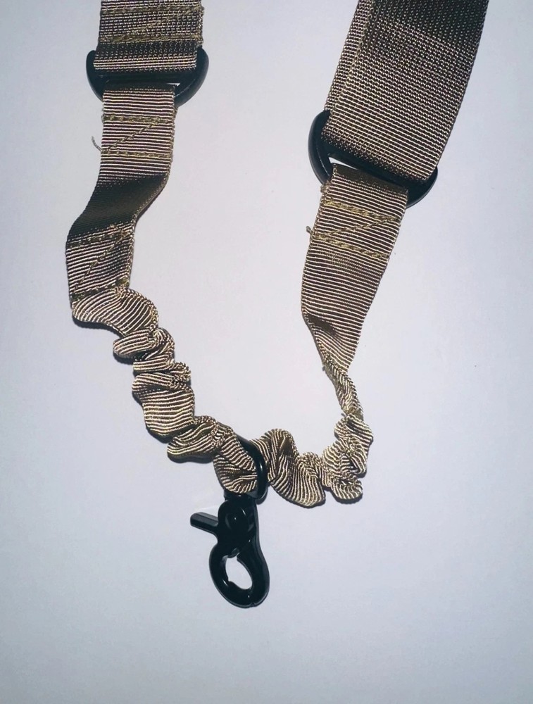 Tactical One Single Point Sling Strap Bungee Rifle Sling