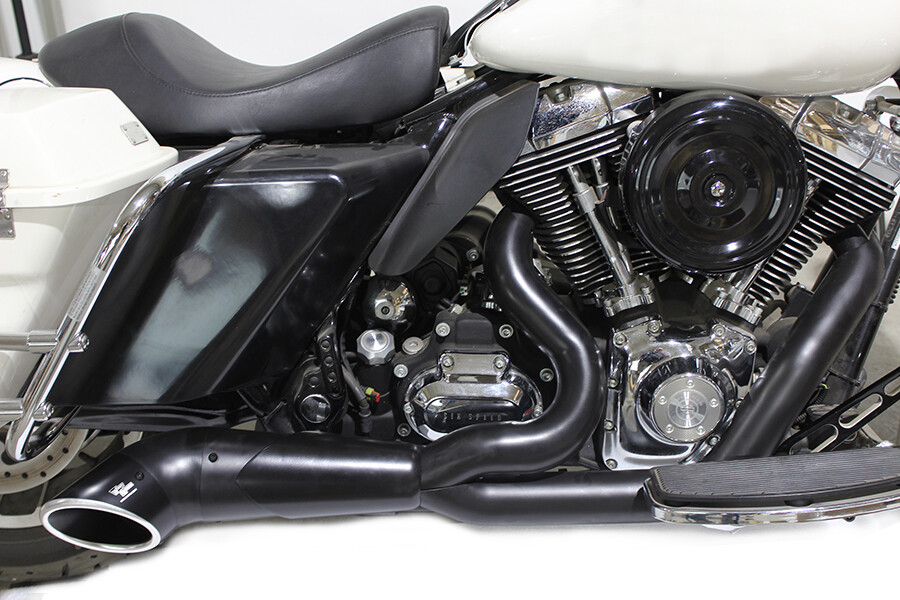 2:1 Exhaust Header Set Black fits Harley Davidson