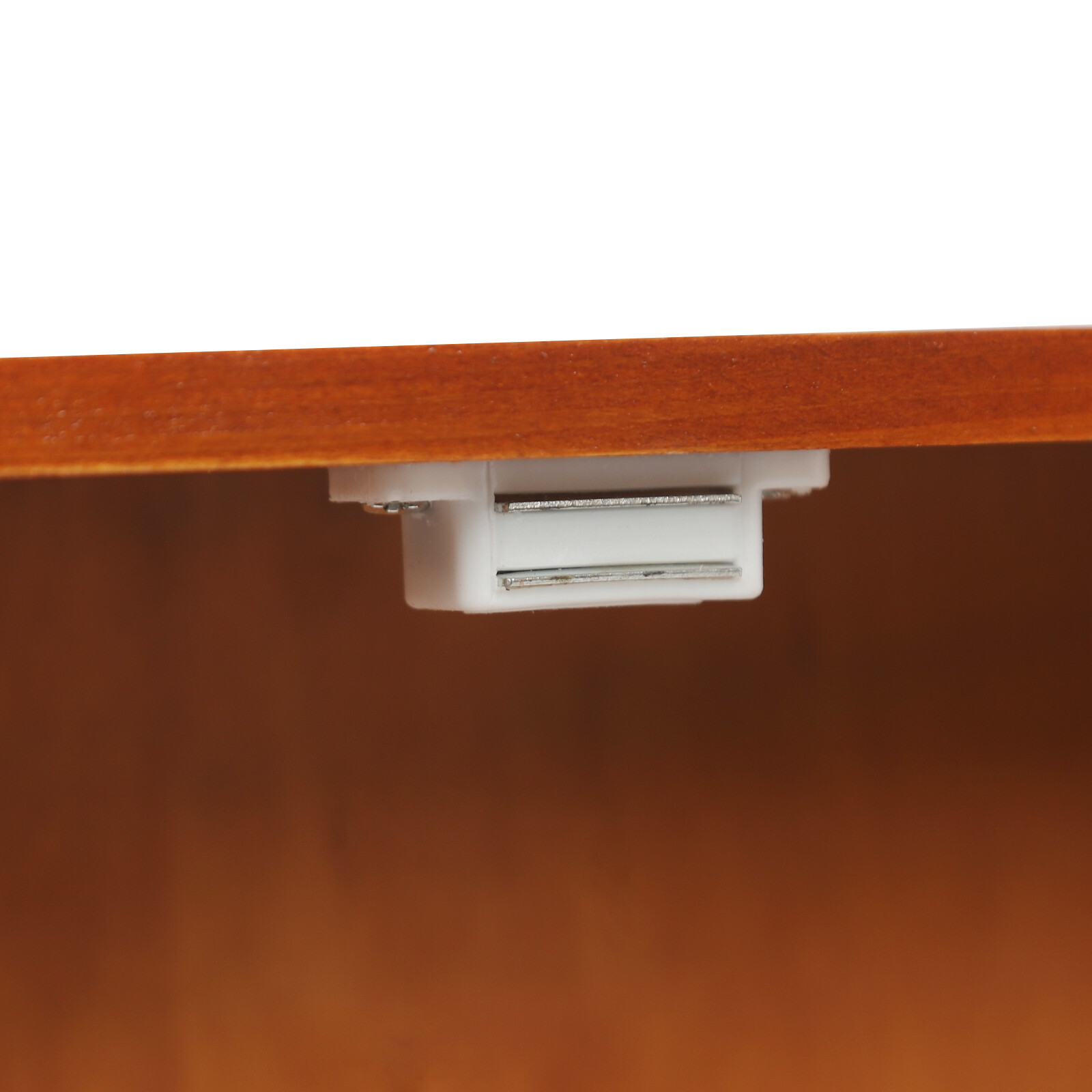 Wood Storage Cabinet, 2-tier Storage Cabinet with 2 drawers, Double Door Storage