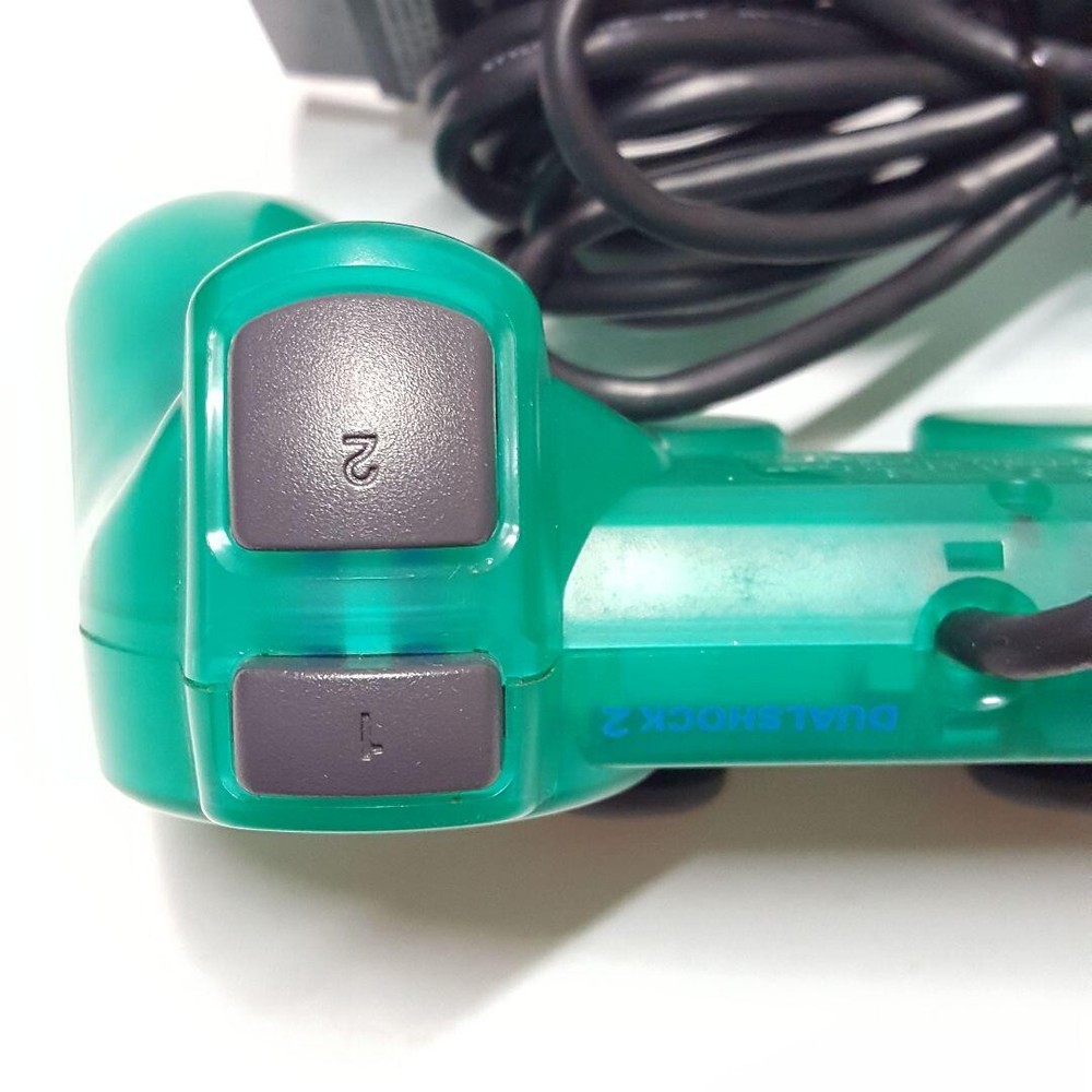 SONY Official DualShock 2 Controller " Green " Playstation2 PS2 / TESTED 15358