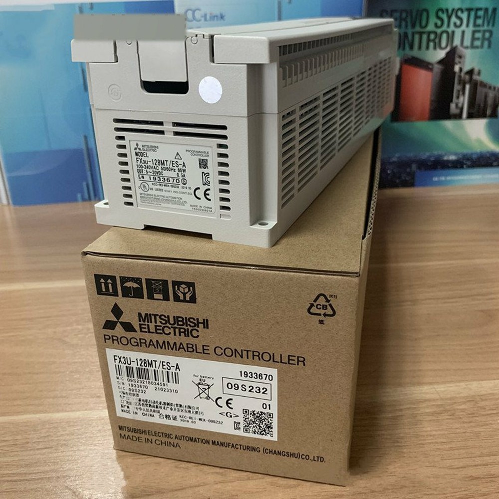 New Mitsubishi FX3U-128MT/ES-A PLC Programmable Controller  One FX3U128MTESA