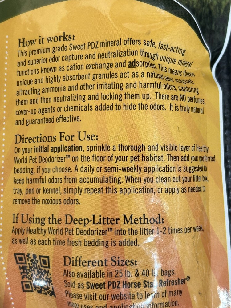 Healthy World Pet Deodorizer