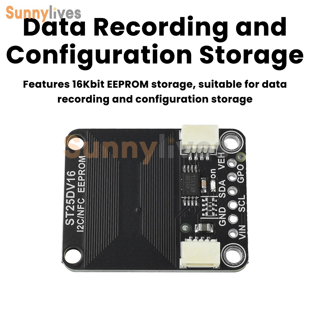 ST25DV16K I2C RFID Dynamic Tag Module RF Module Compatible with STEMMA QT/Qwiic
