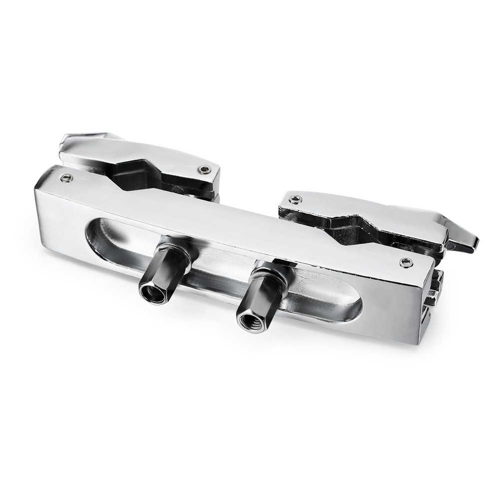 Cymbal Stand Multi-Clamp, Silver Drum Clamp Mount, Adjustable Percussion Drum