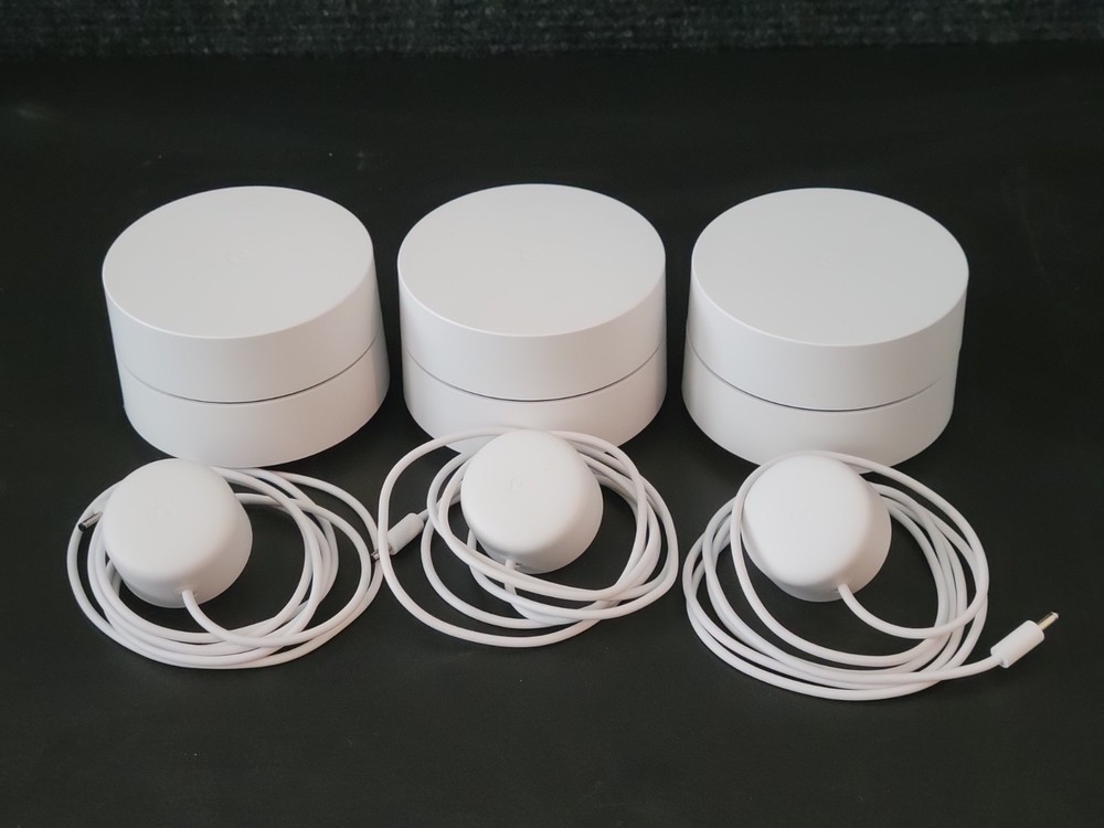 Google Wi-Fi Mesh 3 Pack Model GJ2CQ - White - TESTED/WORKING