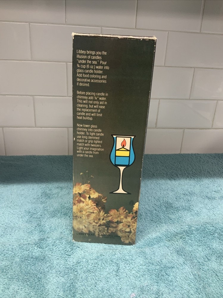Libbey Atlantis Under Sea Candle