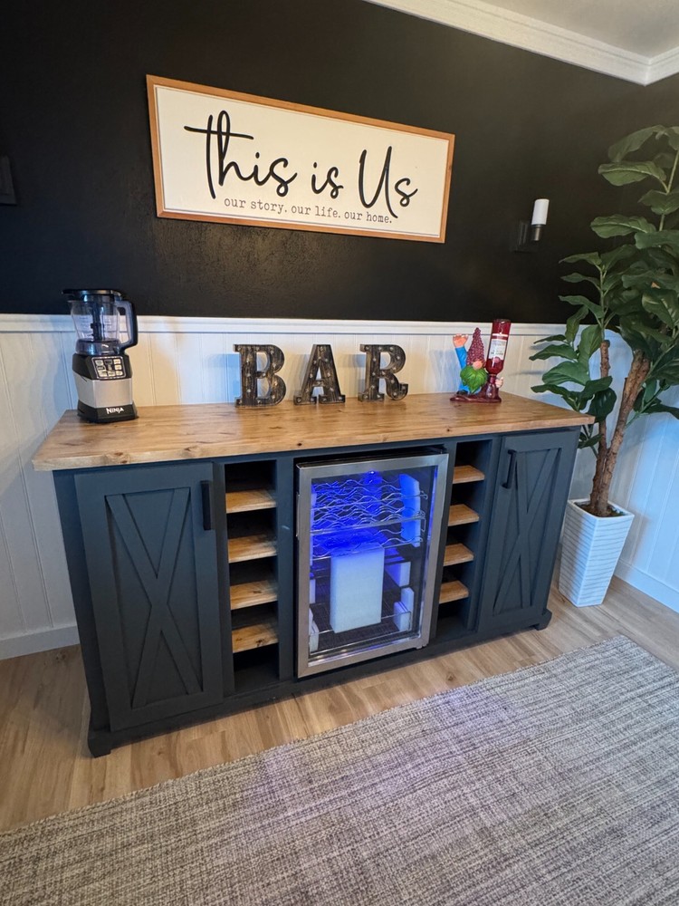 Bar Cabinet with Fridge
