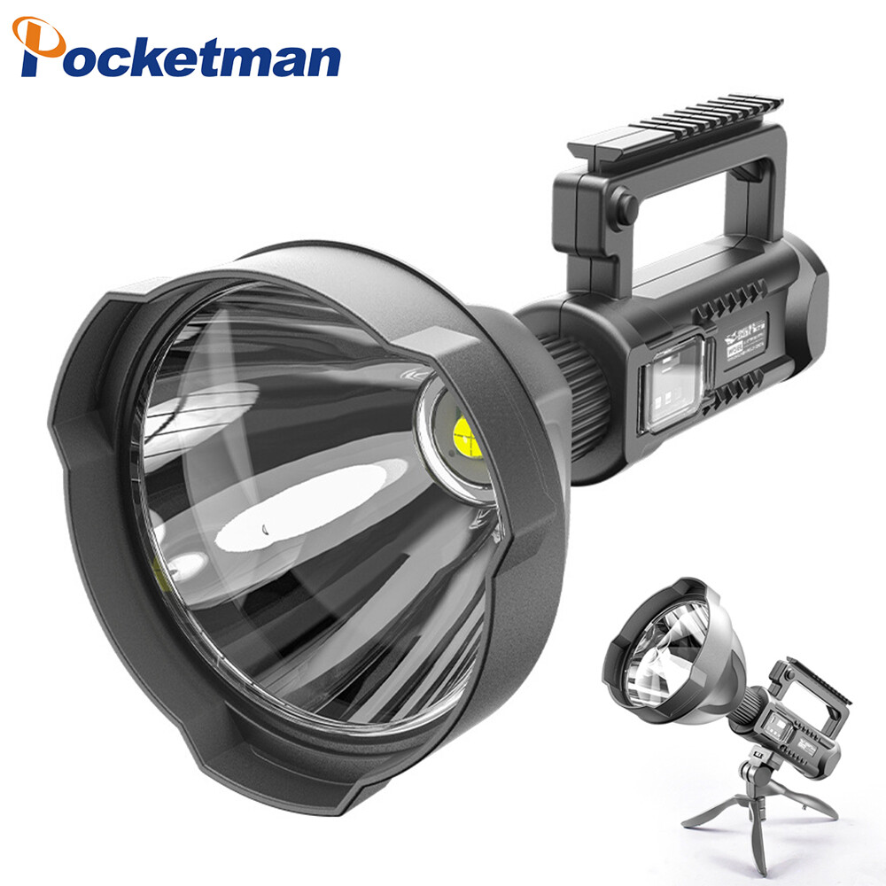 200000LM XHP70 LED Flashlight Work Light USB Rechargeable Searchlight 4 Modes