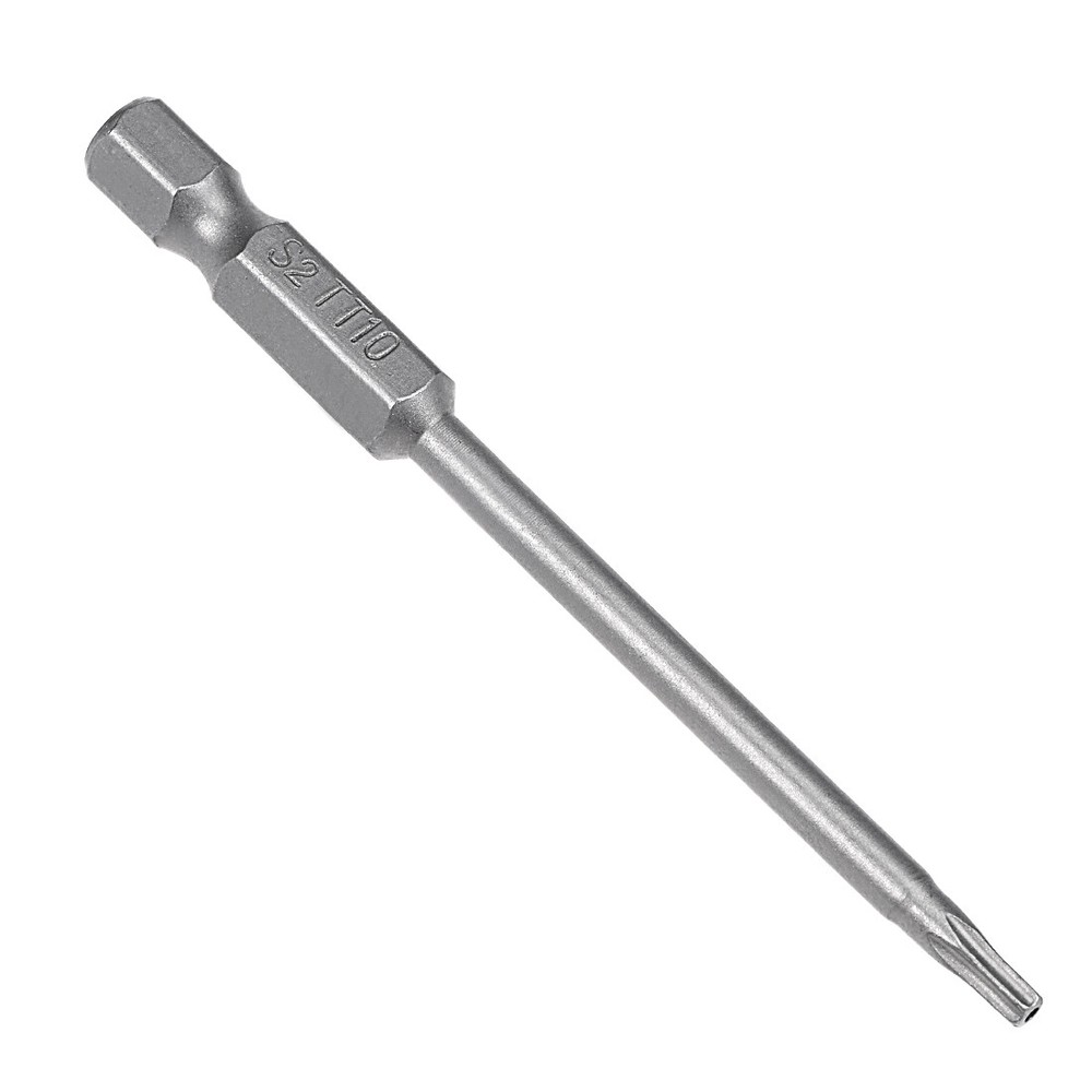 5pcs T10 Magnetic Torx Screwdriver Bits 1/4" Hex Shank S2 Security Tamper Proof