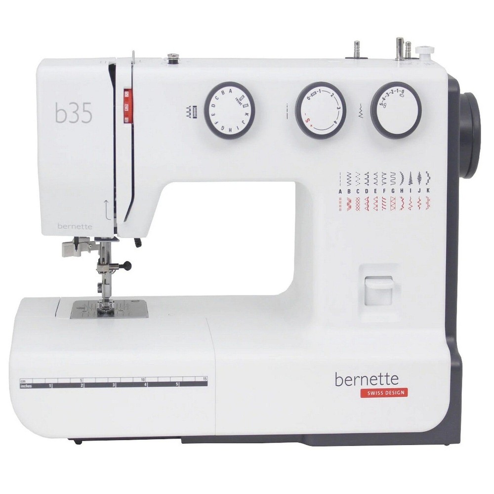 Bernette B35 Sewing Machine with 100 Thread Spools & Color Matching Bobbins