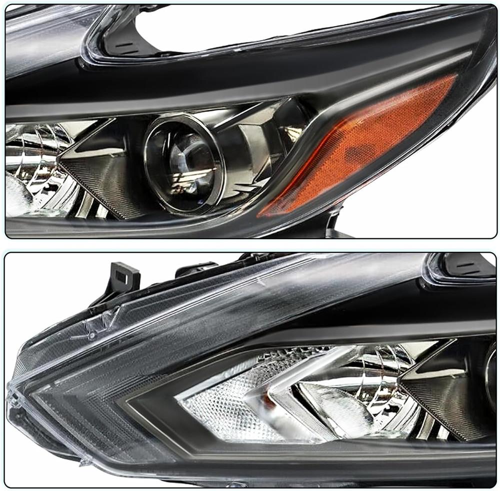 [Halogen Model W/O LED DRL Headlight Assembly Replacement for 2016 2017 2018 Nis