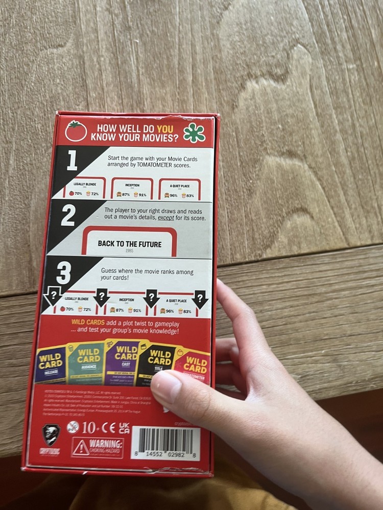 Rotten Tomatoes the Card Game- Used, Check description