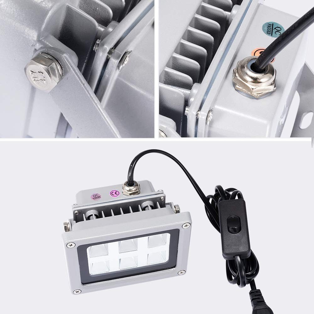 3D Printer UV Resin Curing Light with Solar Turntable 360°Rotating Silver