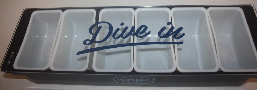 Deep Eddy Vodka Condiment Bar Tray 6 Bins