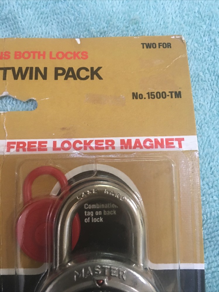 Master Twin Pack Combination Padlocks Brand New
