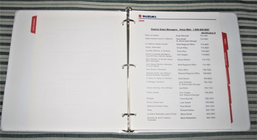 2009 SUZUKI Catalog Early Release Models & Programs for Motorcycles & Quads