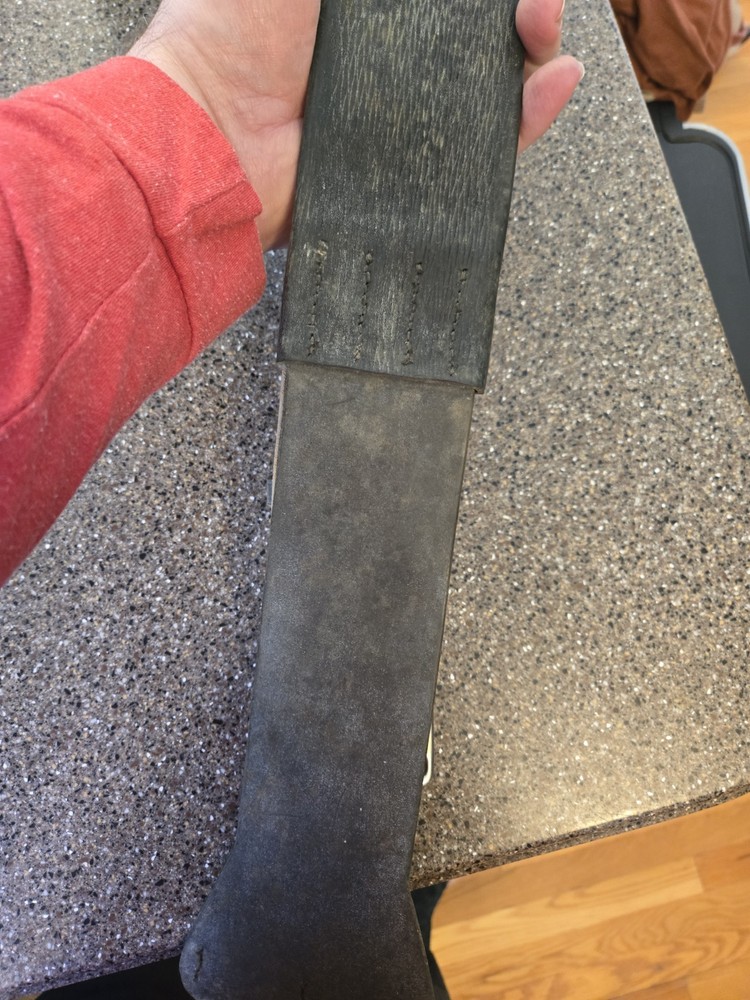 Used 26” Courbette black 3 fold Wrapped leather girth