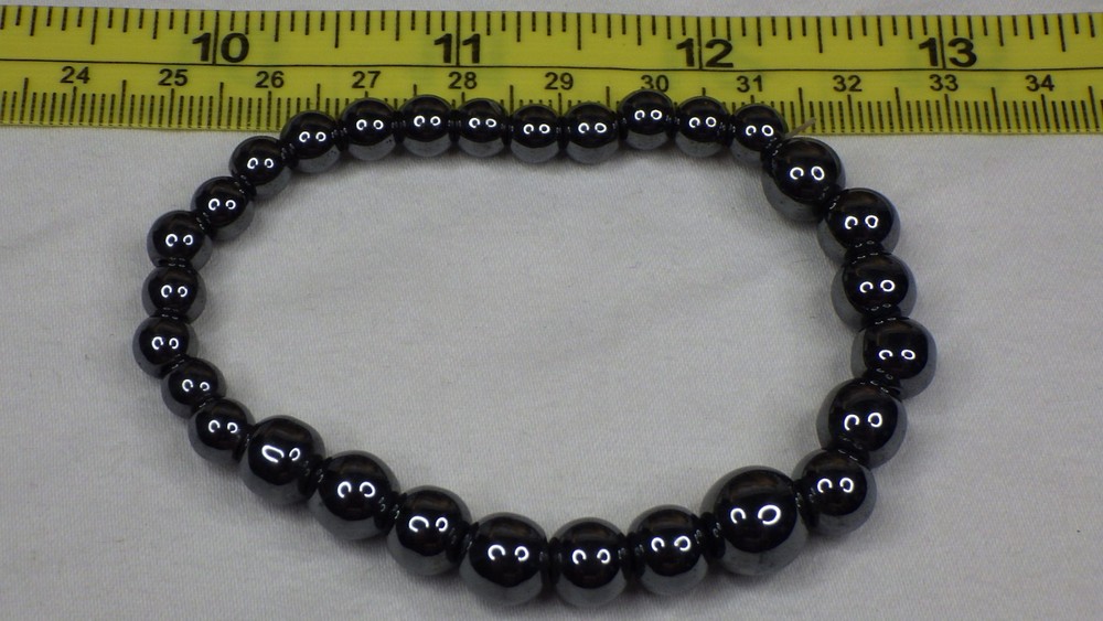 Vintage Hematite Graduating Beads Bracelet Grounding Protective Stability