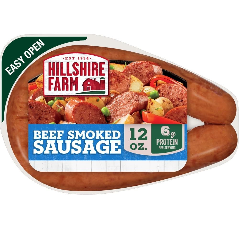 Delicious Beef Smoked Sausage Rope, 12 oz - Quick and Easy Dinner Solution
