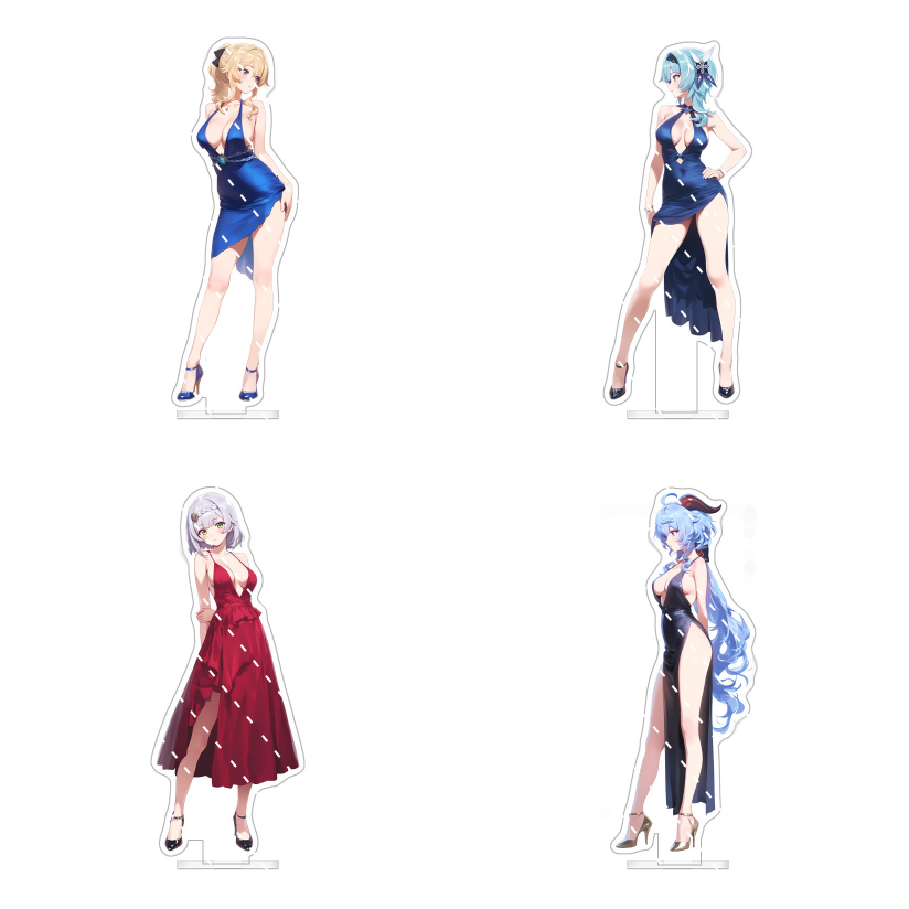Genshin Impact Anime Standing Plate Acrylic Stand Collection Decor Gift 15cm