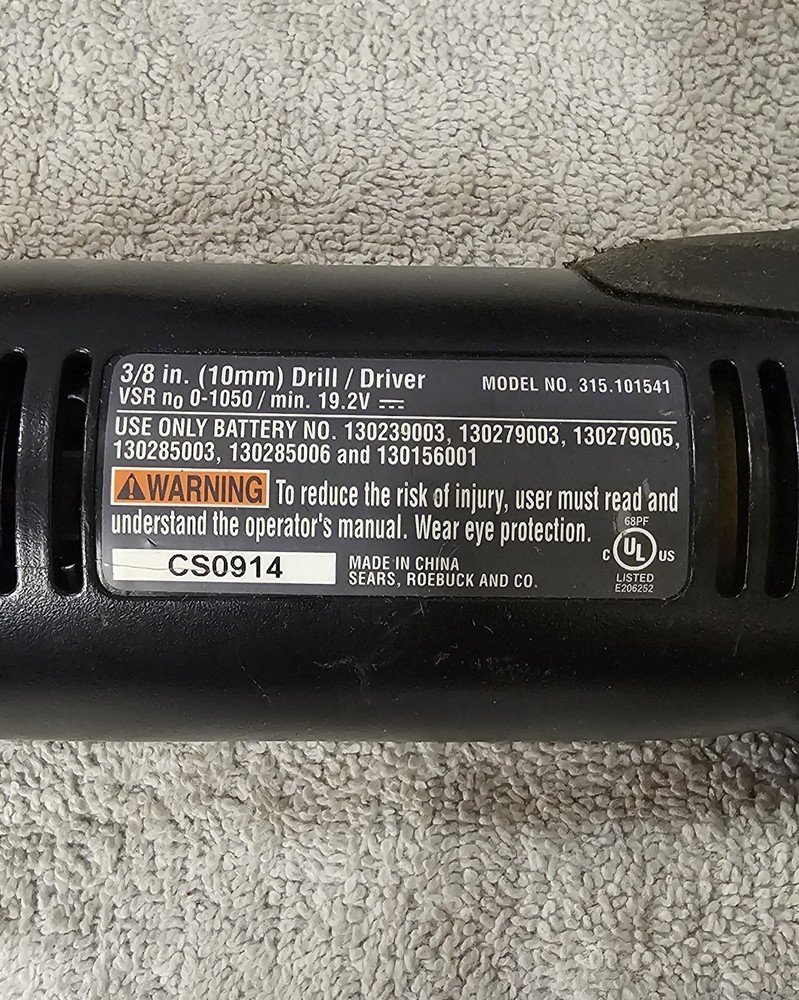🔥CRAFTSMAN 19.2 Volt 15 Piece Tool Set Everything Works Read Description
