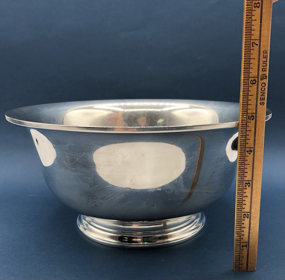 Large 10” Watson Sterling Silver Footed Bowl/ No Monogram /b