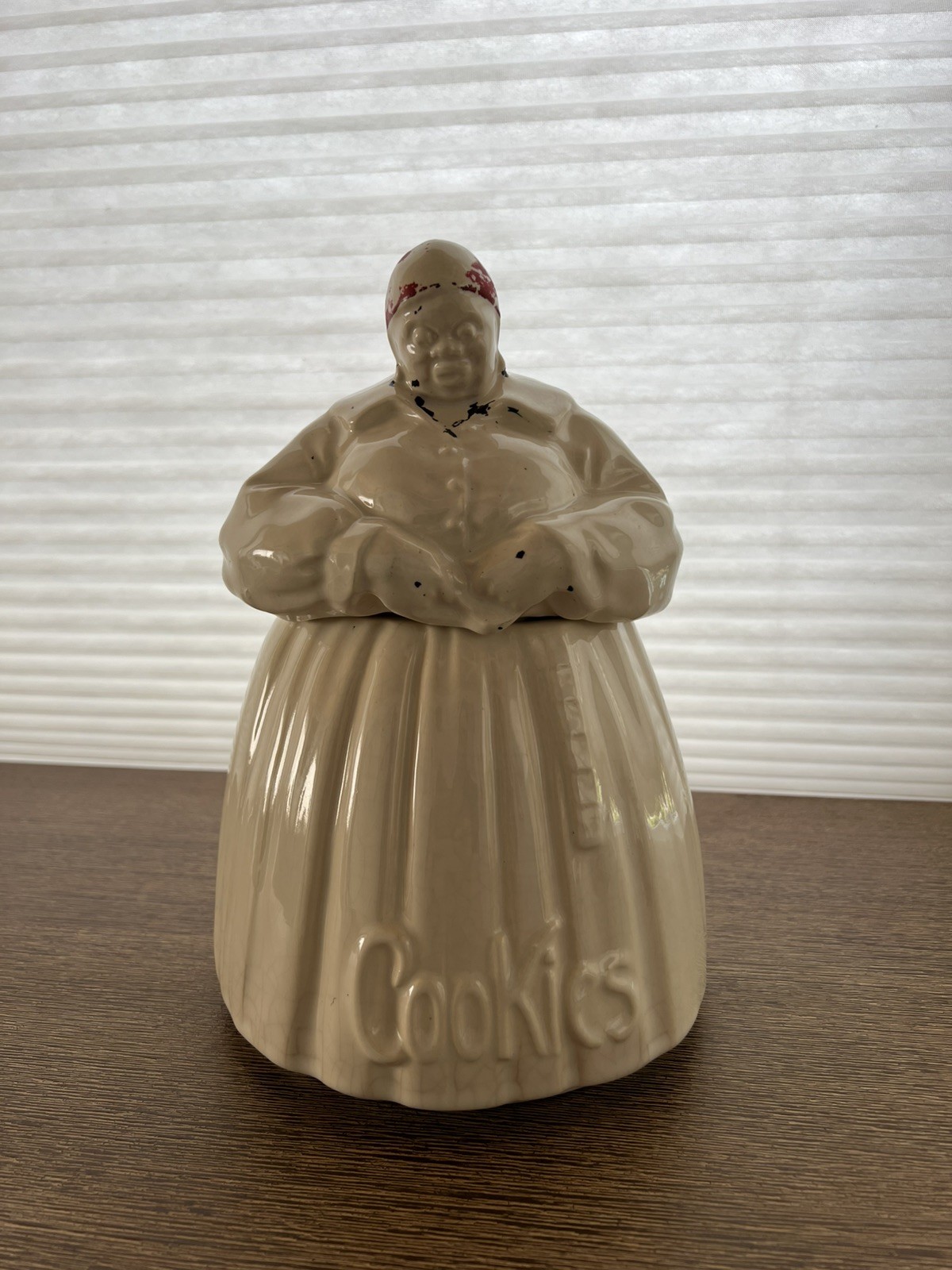 Rare Vintage McCoy Pottery Figural African American Woman cookie jar 1940s USA