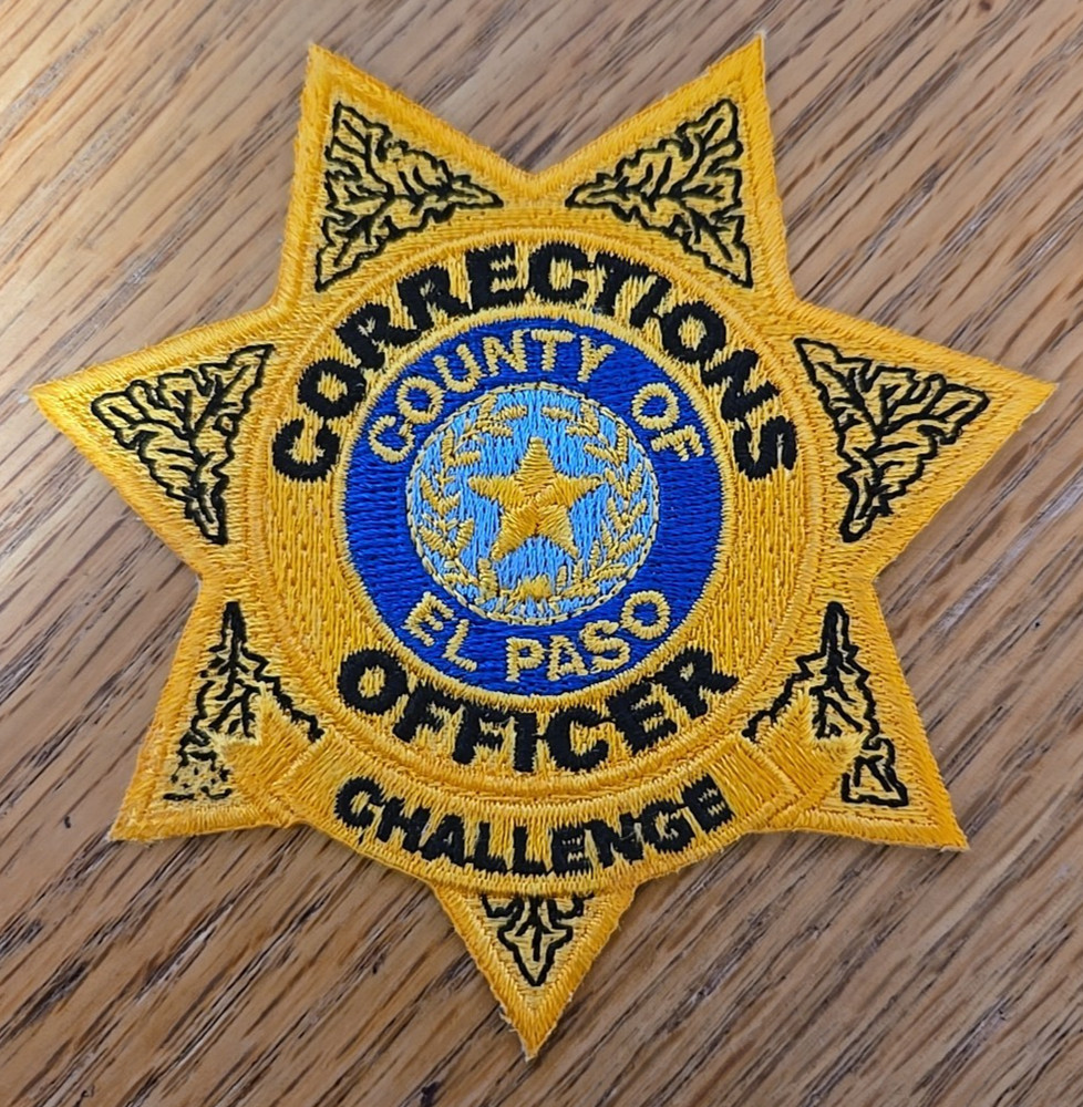EL PASO COUNTY TEXAS small CORRECTIONS DOC sheriff police PATCH