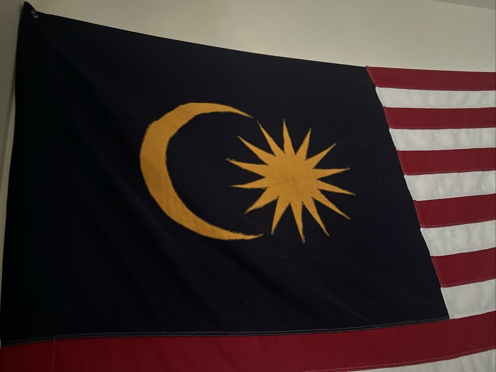 Vintage Malaysia Cloth Flag