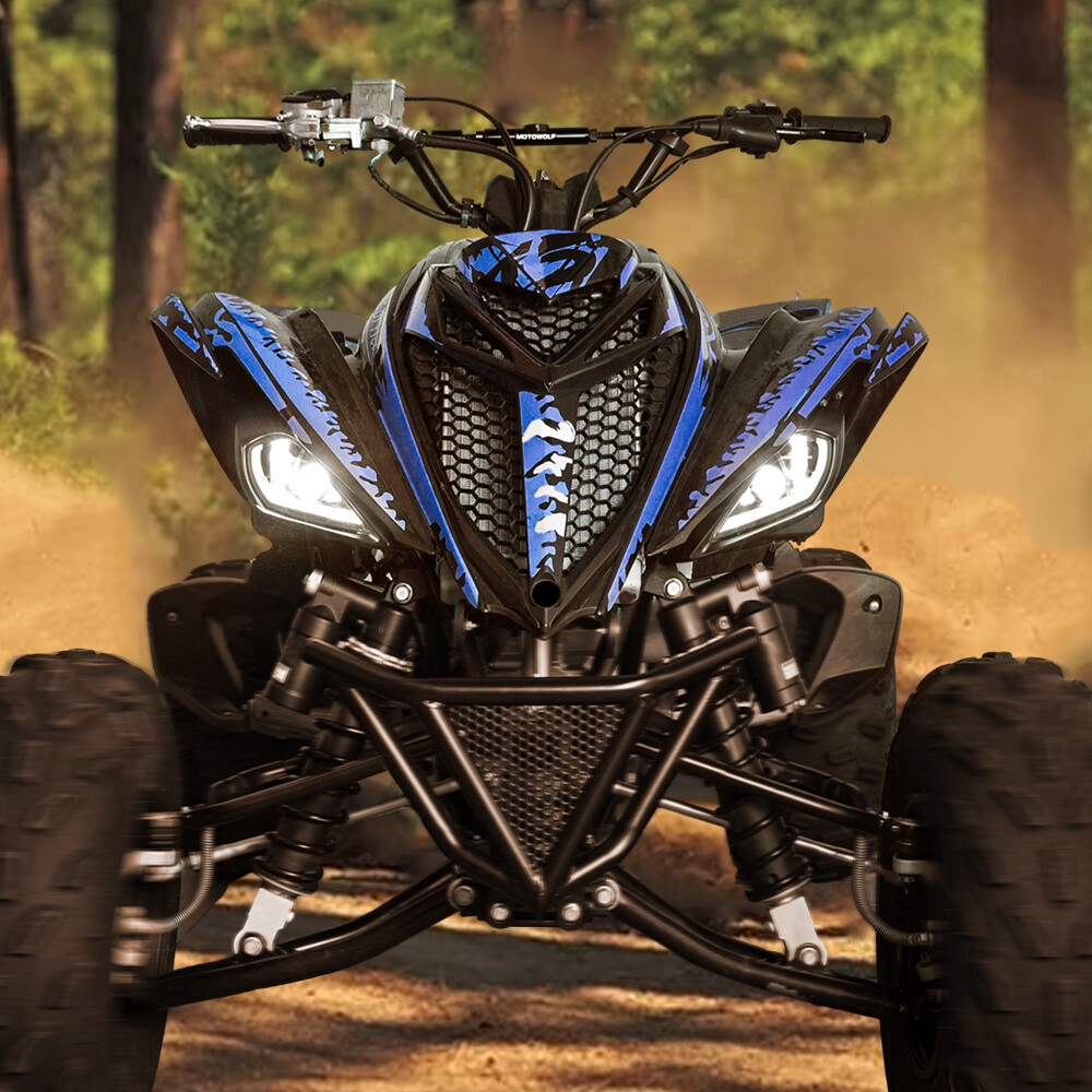 For 2006-2024 YAMAHA YFZ 450 RAPTOR 350 700 700R LED Headlights Set Head Lamps