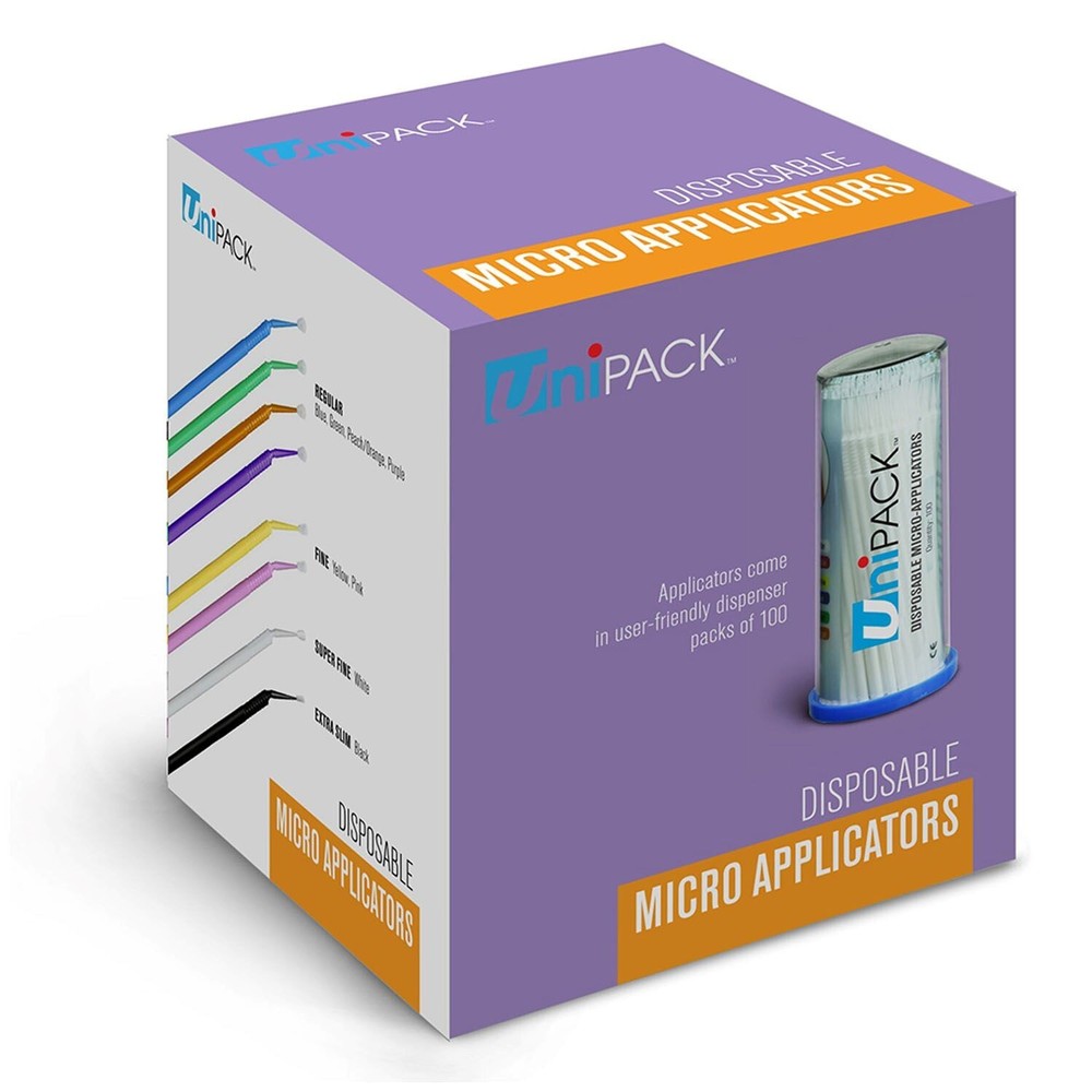 Disposable Micro Applicators, UniPACK, 400 Applicators/Bx, Assorted, Fine