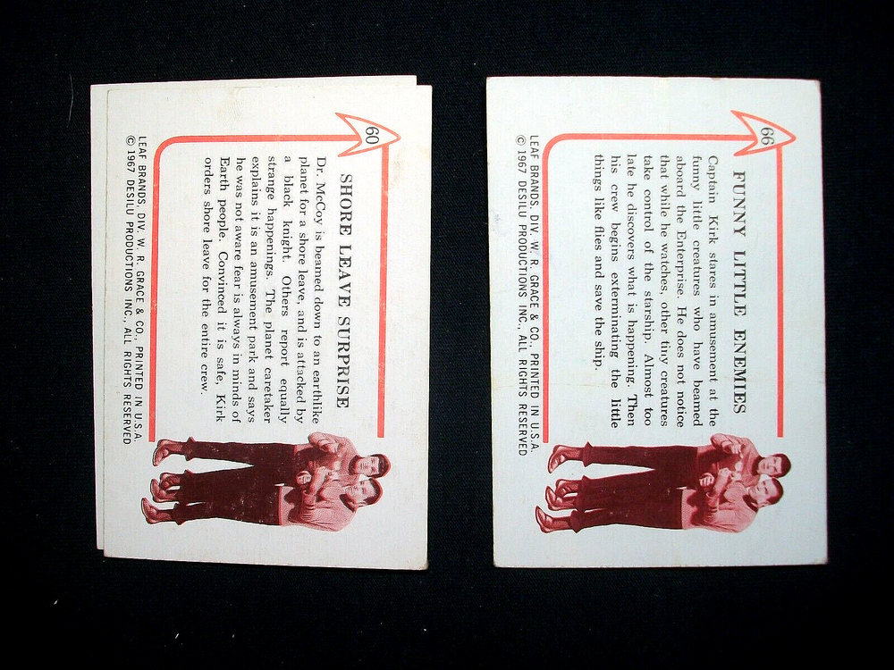 1967 Leaf STAR TREK cards QUANTITY U PICK READ DESCRIPTION FOR LIST