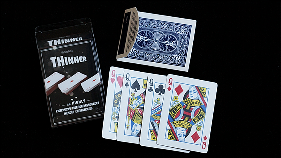 THINNER CARDS + BOX SHRINKING DIMINISHING DECK MAGIC TRICK ORIGINAL MATHIEU BICH