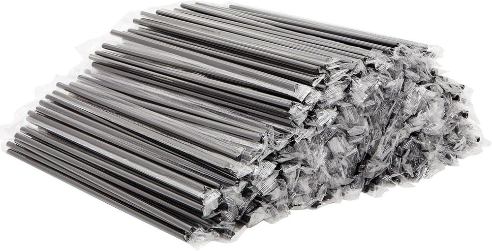 Individually Wrapped Plastic Drinking Straws 10.25 Extra Long 100/200/600 Pack