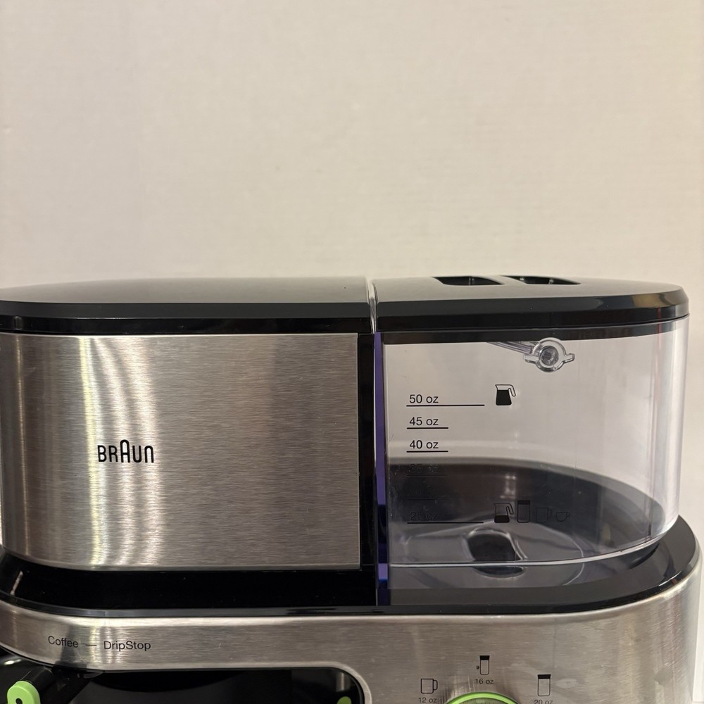 Braun Multi Serve Sizes Plus 10-Cup Drip Coffee Maker KF901AN. Shelf For Small