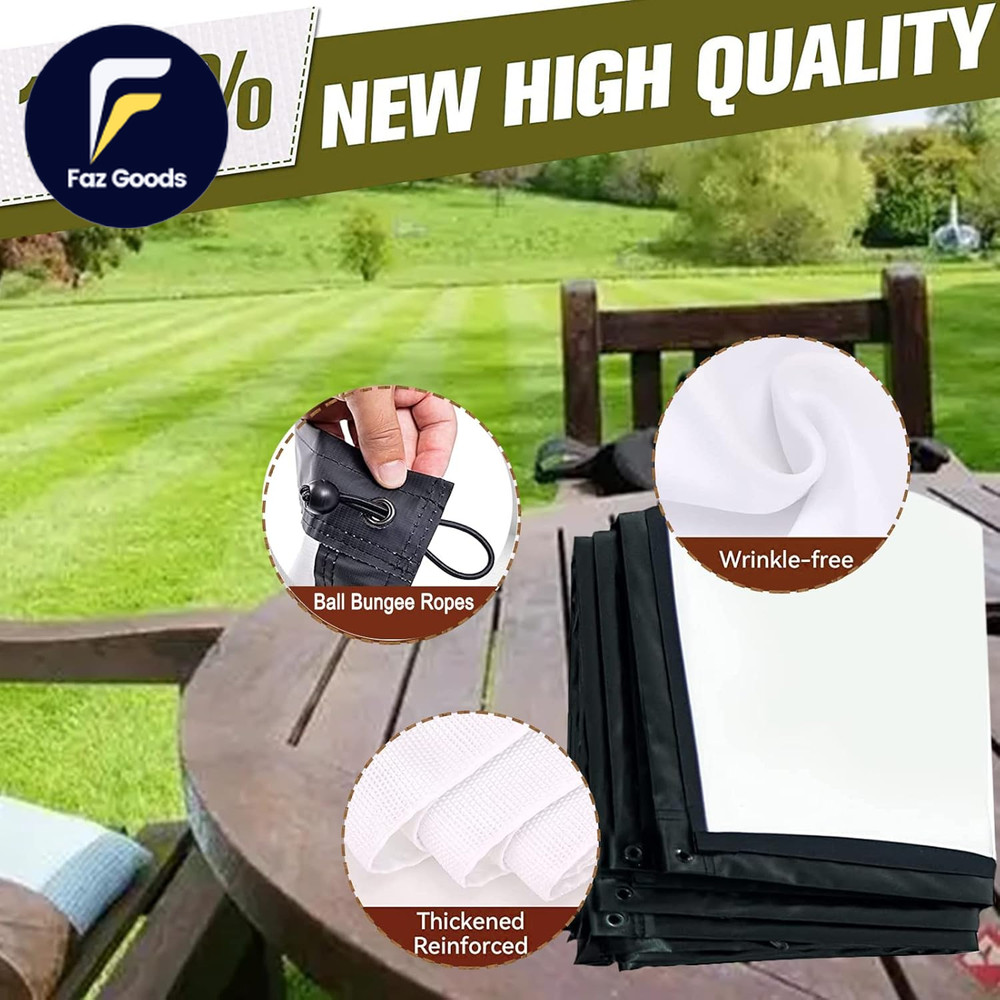 Golf Simulator Impact Screen with Black Double Layer Blackout Cloth Shank Side