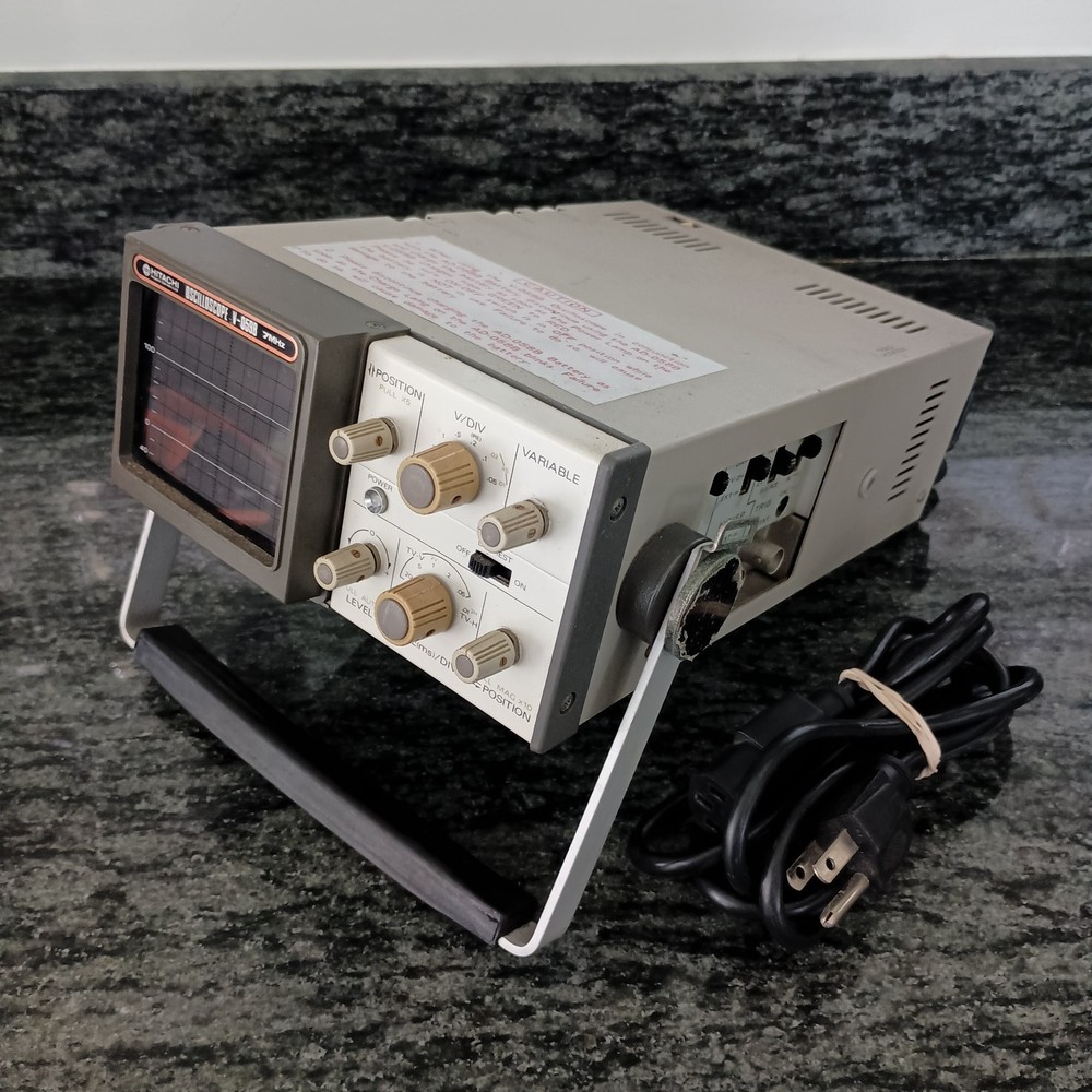 Hitachi V-059B Oscilloscope - Powers Up / Untested - No battery pack