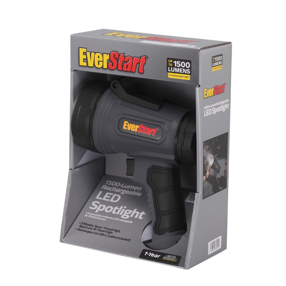 EverStart MAXX 1500-Lumen Rechargeable LED Spotlight 🆕