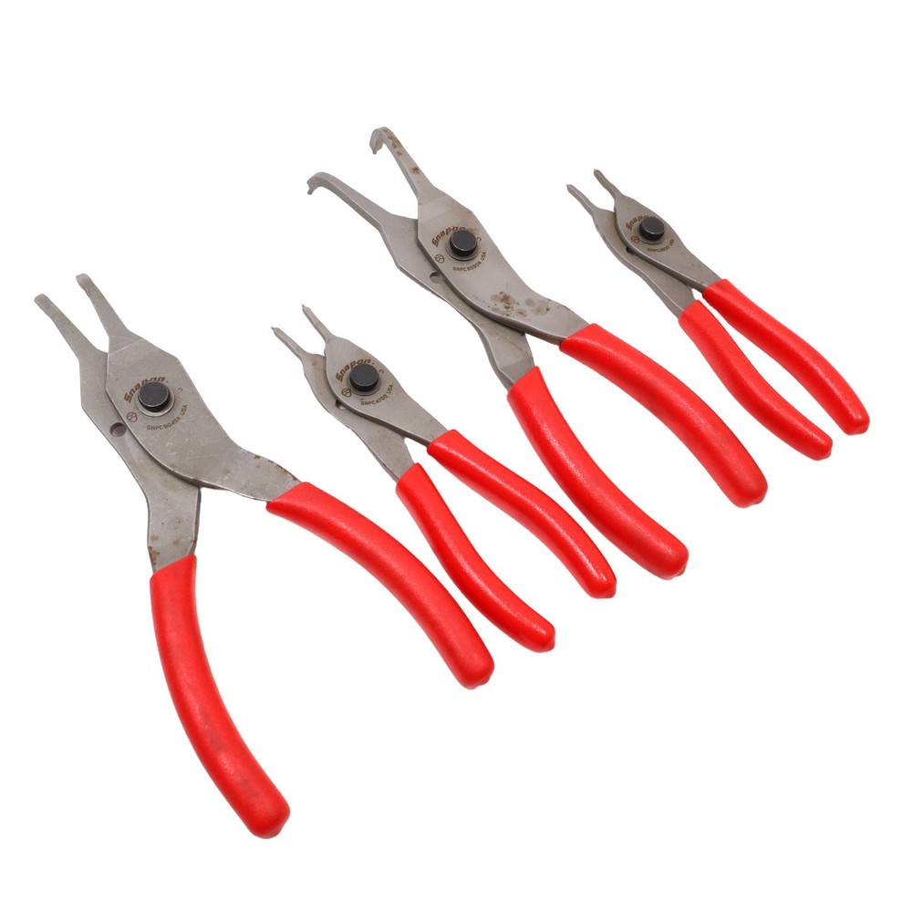 Snap-on Tools SRPCR107 7-Piece Snap Ring Pliers Set - Red