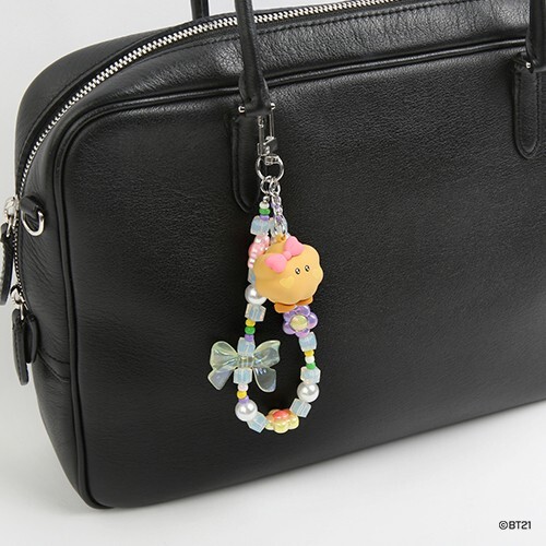 BTS Official BT21 Beads strap keyring [Lovely]