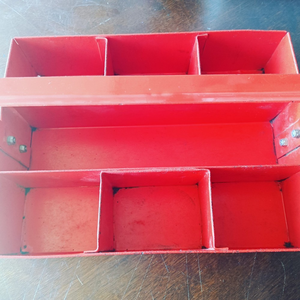 Vintage Metal Tool Caddy